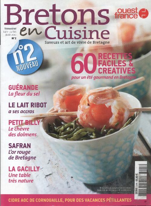 Livrenpoche : Bretons en cuisine n°2 : 60 recettes faciles & créatives pour un été gourmand en Bretagne - Collectif - Livre