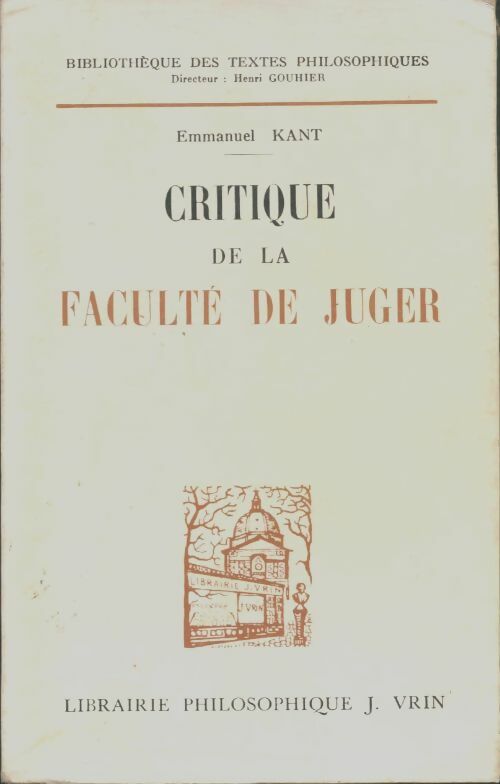 Livrenpoche : Critique de la faculté de juger - Emmanuel Kant - Livre