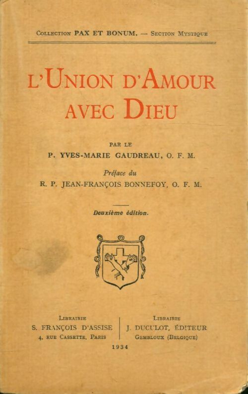 Livrenpoche : L'union d'amour avec Dieu - Yves-Marie Gaudreau - Livre