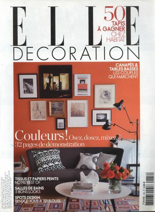 Livrenpoche : Elle décoration n°186 : Couleurs ! Osez, dosez, mixez - Collectif - Livre