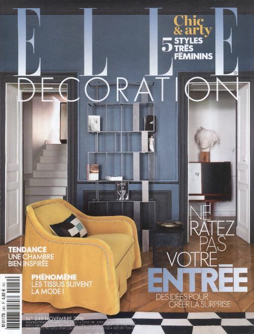 Livrenpoche : Elle décoration n°249 : Ne ratez pas votre entrée - Collectif - Livre