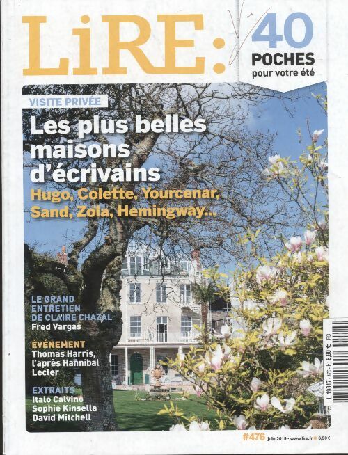 Livrenpoche : Revue Lire n°476 : Les plus belles maisons d'écrivains - Collectif - Livre