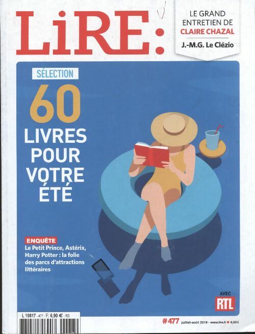 Livrenpoche : Revue Lire n°477 : 60 livres pour votre été - Collectif - Livre