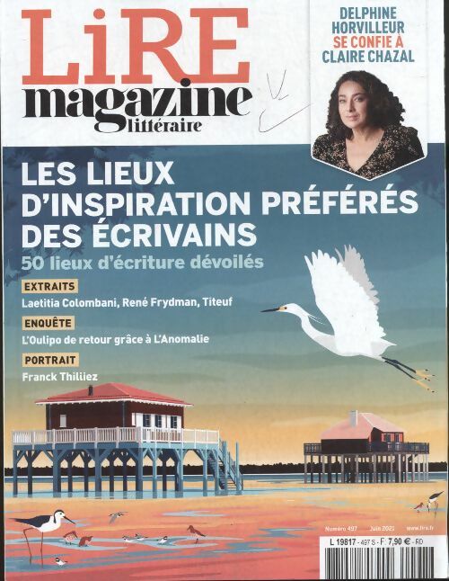 Livrenpoche : Revue Lire n°497 : Les lieux d'inspirations préférés des écrivains - Collectif - Livre