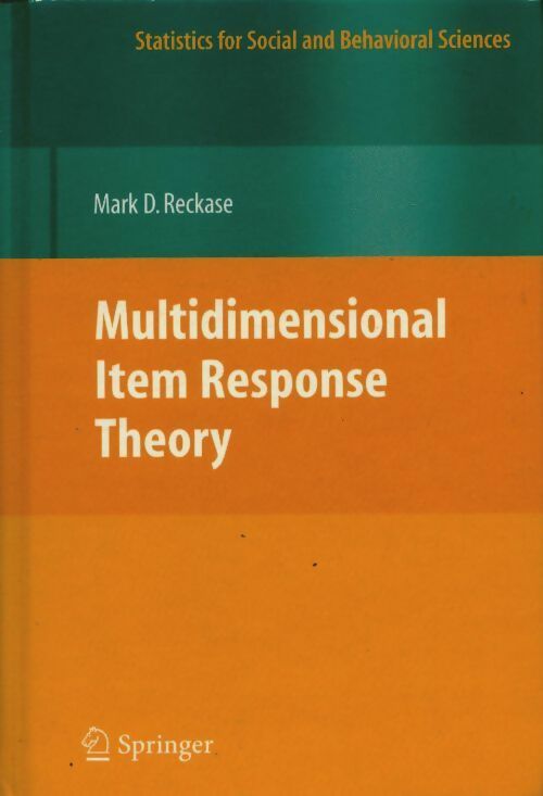 Livrenpoche : Multidimensional item response theory - Mark D. Reckase - Livre