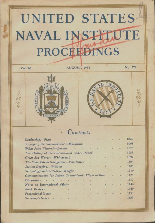Livrenpoche : United states naval institute proceedings n°378 - Collectif - Livre