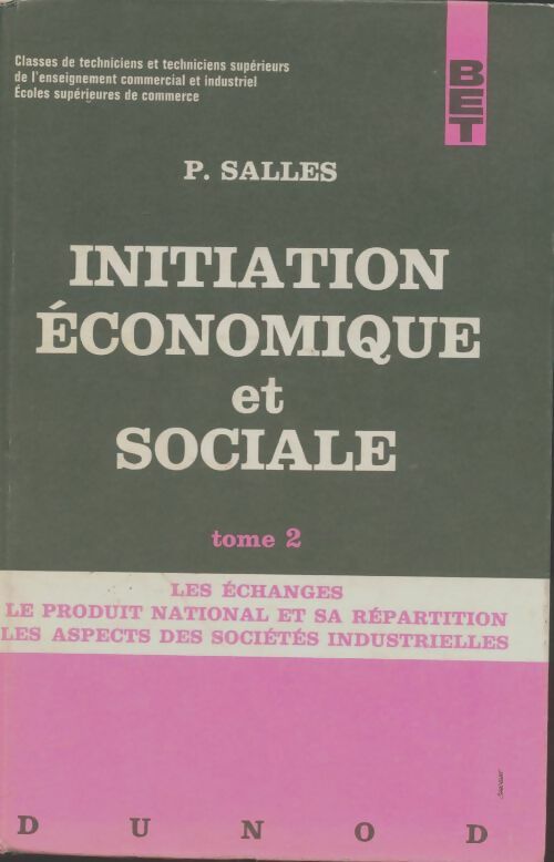 Livrenpoche : Initiation économique et sociale Tome II - P. Salles - Livre