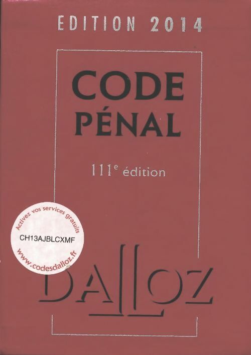 Livrenpoche : Code pénal 2014 - Yves Mayaud - Livre