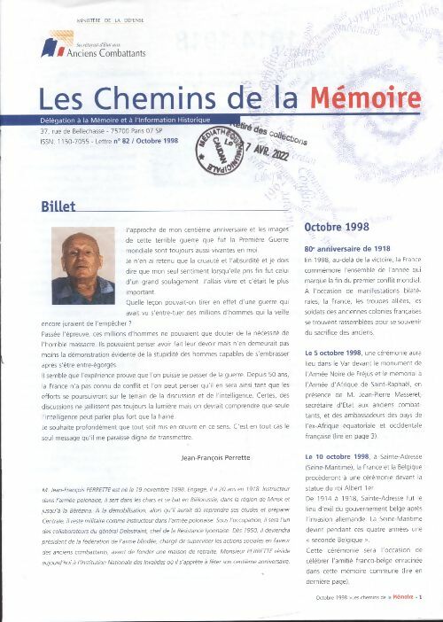 Livrenpoche : Les chemins de la mémoire n°82 :  - Collectif - Livre
