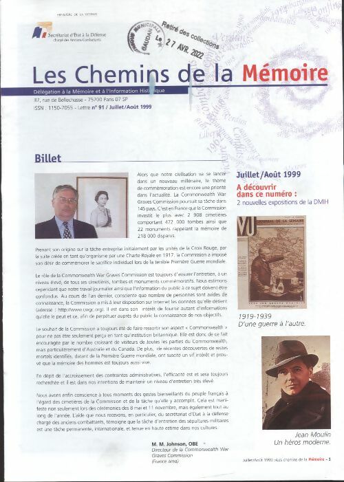 Livrenpoche : Les chemins de la mémoire n°91 :  - Collectif - Livre