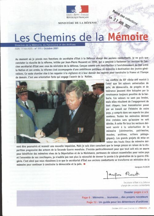 Livrenpoche : Les chemins de la mémoire n°111 - Collectif - Livre