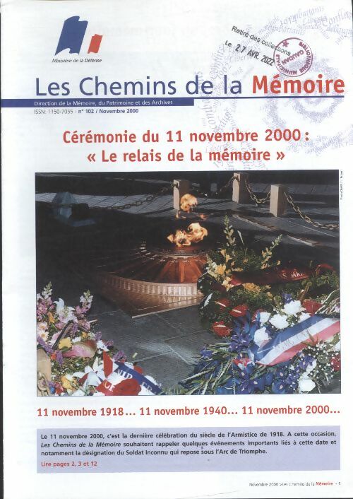 Livrenpoche : Les chemins de la mémoire n°102 :  - Collectif - Livre
