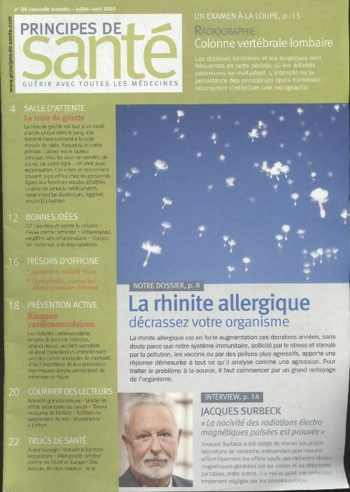 Livrenpoche : Principes de santé n°23 : La rhinite allergique - Collectif - Livre