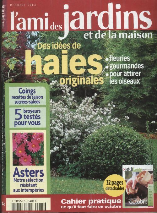 Livrenpoche : L'ami des jardins et de la maison n°915 : Des idé&es de haies originales - Collectif - Livre
