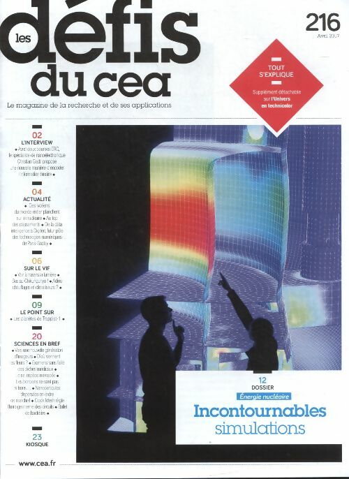 Livrenpoche : Les défis du CEA n°216 : Energie nucléaire, incontournables simulations - Collectif - Livre