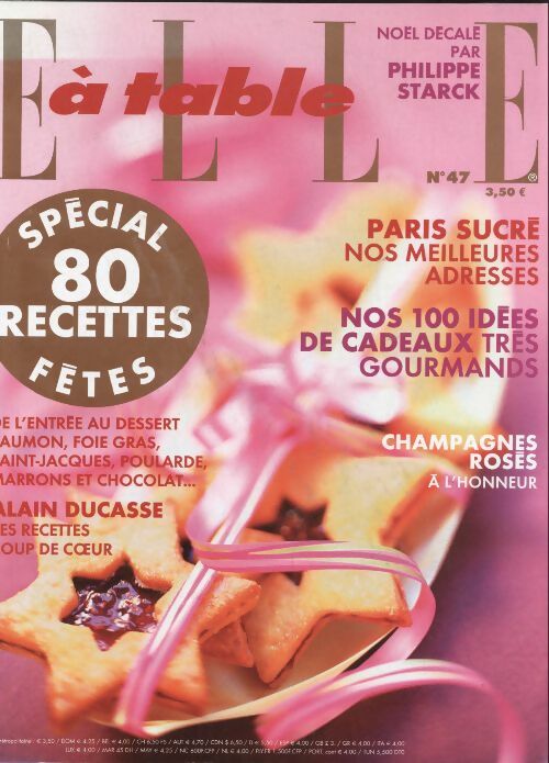 Livrenpoche : Elle à table n°47 : 80 recettes de fêtes - Collectif - Livre