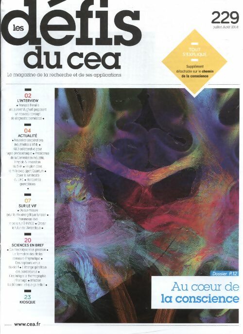 Livrenpoche : Les défis du CEA n°229 : Au c?ur de la conscience - Collectif - Livre