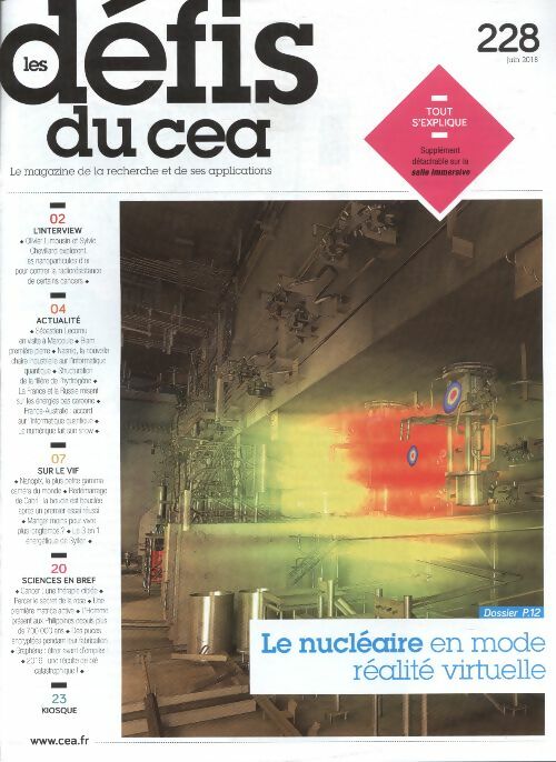 Livrenpoche : Les défis du CEA n°228 : Le nucléaire en mode réalité virtuelle - Collectif - Livre