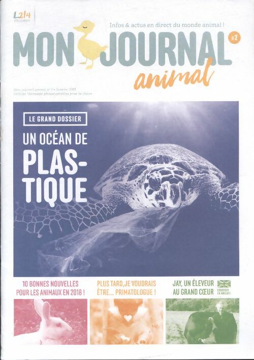 Livrenpoche : Mon journal animal n°2 : Un océan de plastique - Collectif - Livre