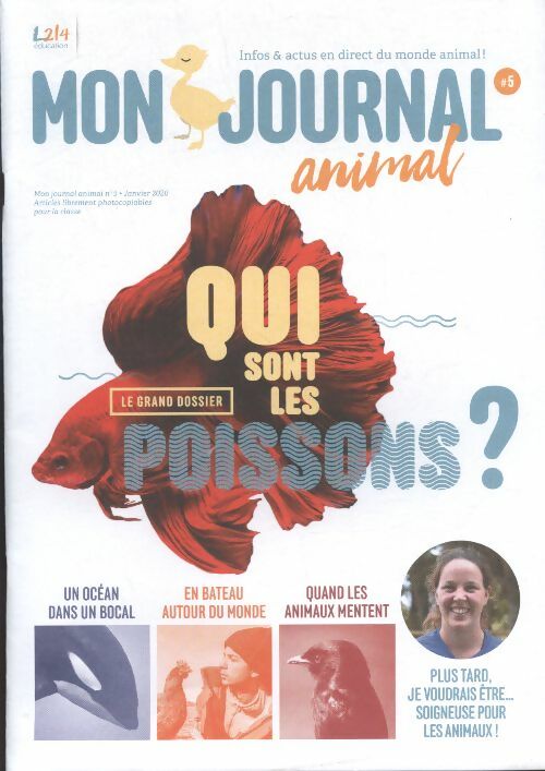 Livrenpoche : Mon journal animal n°5 : Qui sont les poissons ? - Collectif - Livre
