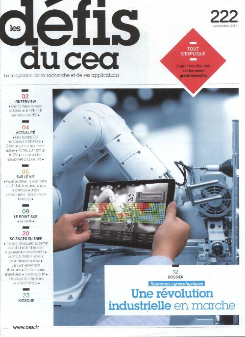Livrenpoche : Les défis du CEA n°222 : Systèmes cyberphysiques, une révolution industrielle en marche - Collectif - Livre