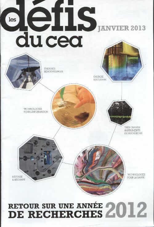 Livrenpoche : Les défis du CEA hs : retour sur une année de recherche 2012 - Collectif - Livre