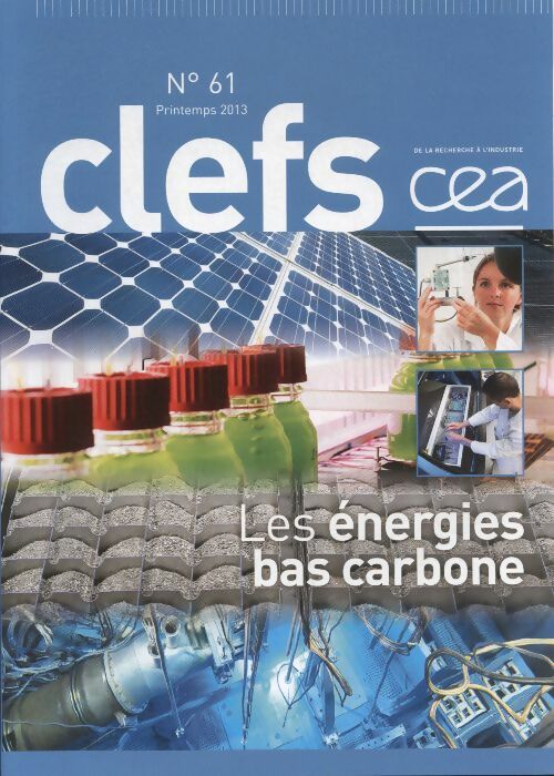 Livrenpoche : Clefs n°61 : Les énergies bas carbone - Collectif - Livre