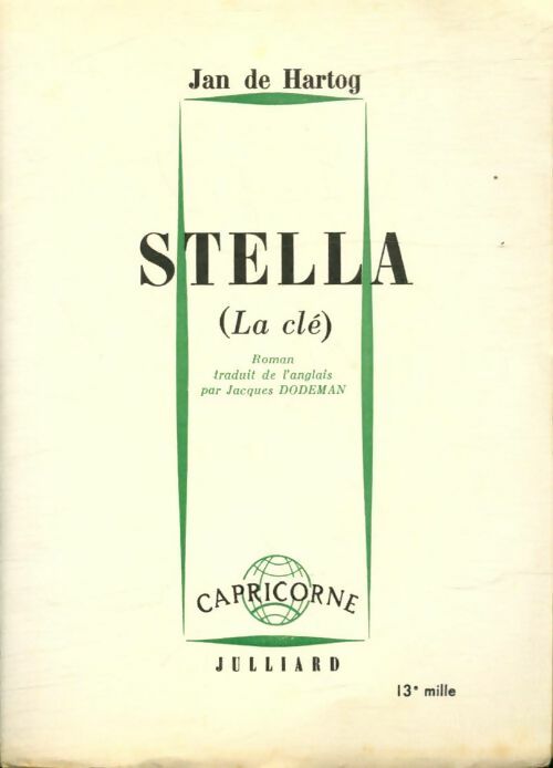 Livrenpoche : Stella (la clé) - Jan De Hartog - Livre