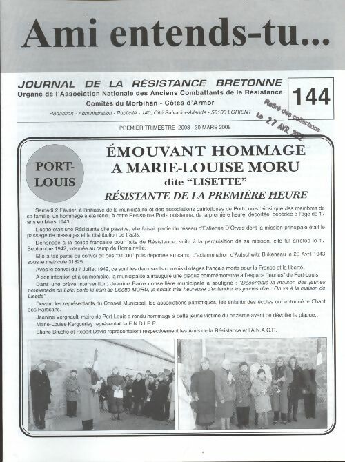 Livrenpoche : Ami entends-tu... n°144  - Collectif - Livre