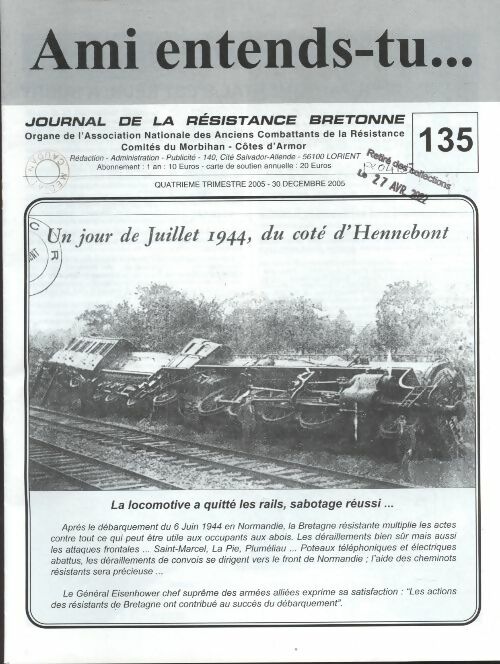 Livrenpoche : Ami entends-tu... n°135  - Collectif - Livre