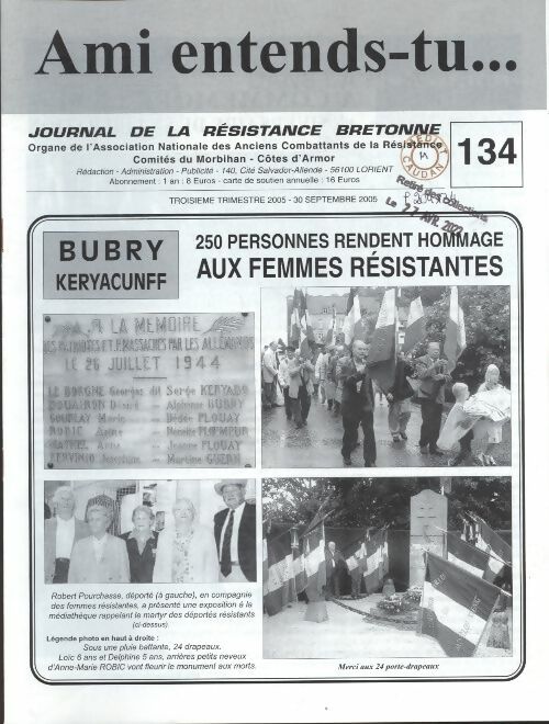 Livrenpoche : Ami entends-tu... n°134  - Collectif - Livre