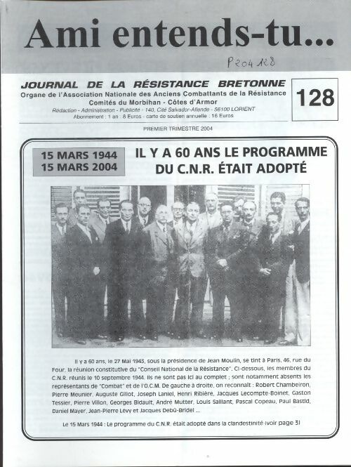 Livrenpoche : Ami entends-tu... n°128  - Collectif - Livre