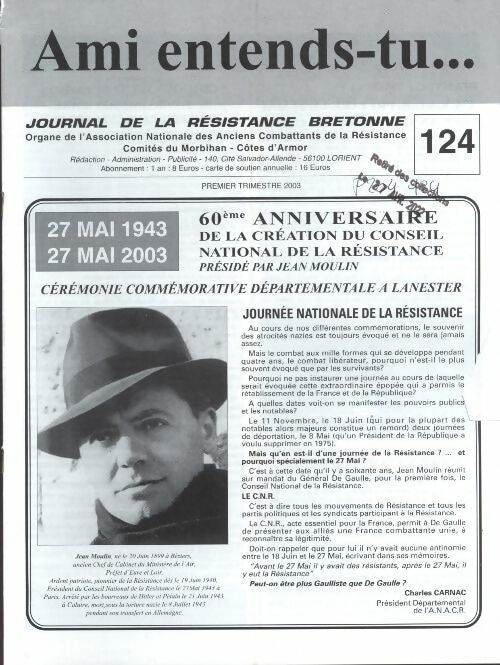 Livrenpoche : Ami entends-tu... n°124  - Collectif - Livre