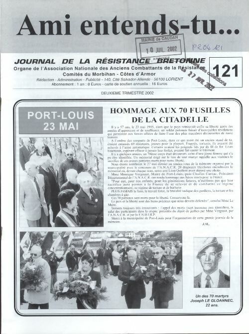Livrenpoche : Ami entends-tu... n°121  - Collectif - Livre