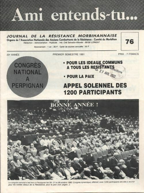 Livrenpoche : Ami entends-tu... n°76  - Collectif - Livre