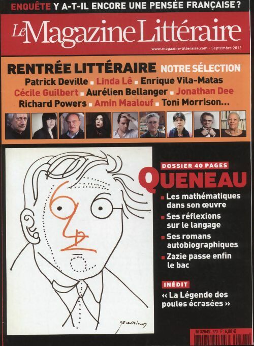Livrenpoche : Magazine littéraire n°523 : Queneau - Collectif - Livre