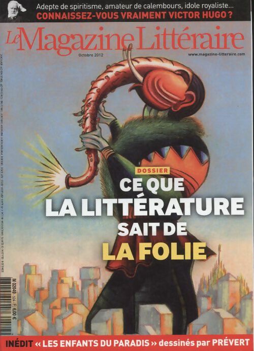 Livrenpoche : Magazine littéraire n°524 : Ce que la littérature sait de la folie - Collectif - Livre