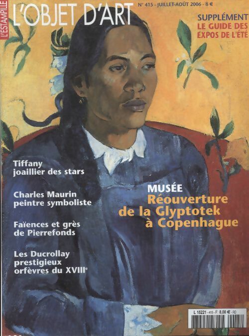 Livrenpoche : L'Objet d'art l'estampille n°415 : Réouverure de la Glyptotek à Copenhague - Collectif - Livre