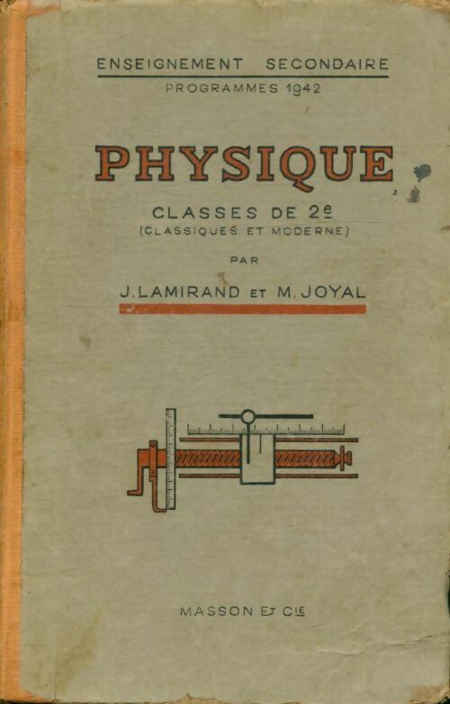 Livrenpoche : Physique classes de 2e - M. J.; Joyal - Livre