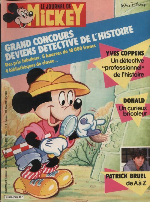 Livrenpoche : Le journal de Mickey n°1793 : Yves Coppens, un  détective professionnel de l'histoire - Collectif - Livre