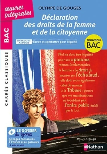 Livrenpoche : Déclaration des droits de la femme et de la citoyenne - Olympe De Gouges - Livre
