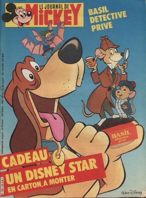 Livrenpoche : Le journal de Mickey n°1798 : Basile détective privé - Collectif - Livre