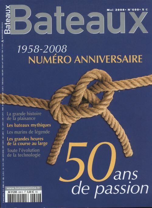 Livrenpoche : Bateaux n°600 : 1958-2008 50 ans de passion - Collectif - Livre