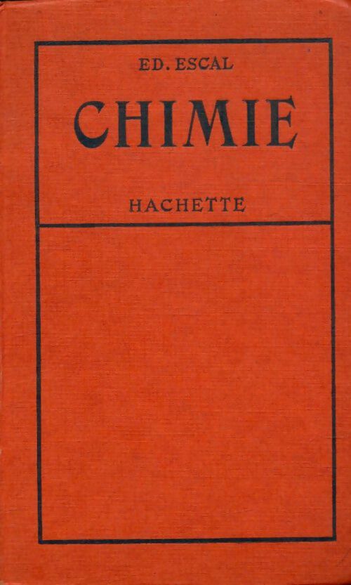 Livrenpoche : Chimie - Ed. Escal - Livre
