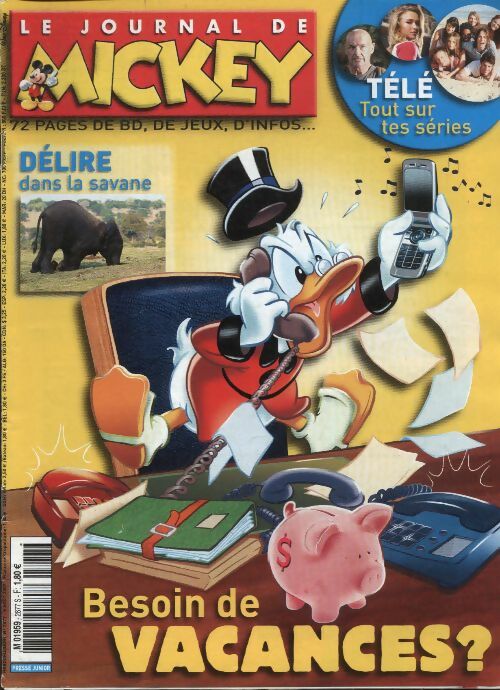 Livrenpoche : Le journal de Mickey n°2877 : Besoin de vacances ? - Collectif - Livre