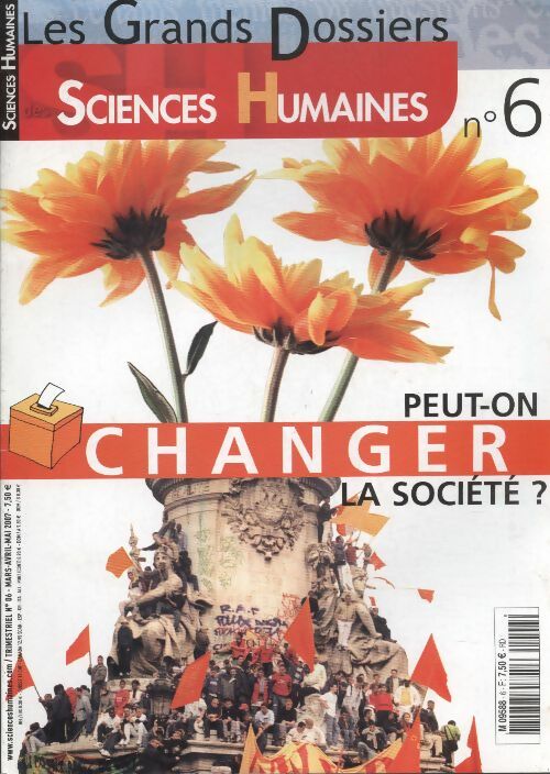 Livrenpoche : Sciences humaines Hors-série  n°6 : Peut-on changer la société ? - Collectif - Livre