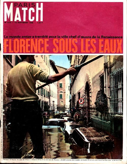 Livrenpoche : Paris Match n°919 : Florence sous les eaux - Collectif - Livre