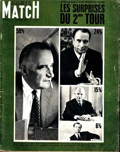Livrenpoche : Paris Match n°936 : Les surprises du 2ème tour - Collectif - Livre