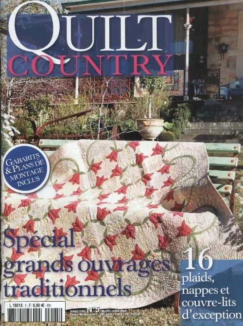 Livrenpoche : Quilt Country n°5 : Spécial grands ouvrages traditionnels - Collectif - Livre
