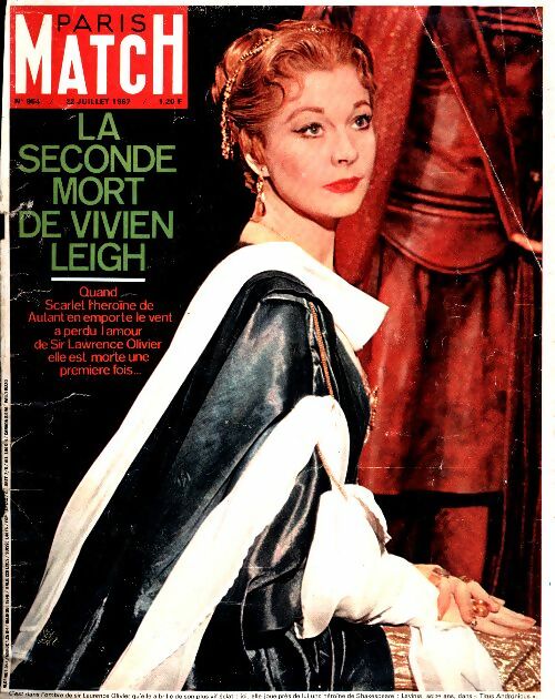 Livrenpoche : Paris Match n°954 : La seconde mort de Vivien Leigh - Collectif - Livre